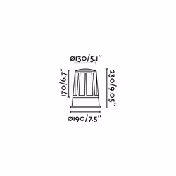 Faro 72310 éclairage extérieur Piedestal extérieur/Lampadaire E27 20 W
