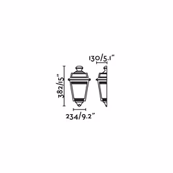 Faro 71424 éclairage extérieur Éclairage mural extérieur E27 100 W