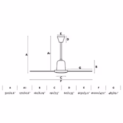 Faro 33005 ventilateur Blanc