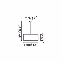 Faro 68284 éclairage en suspension E27 60 W Blanc
