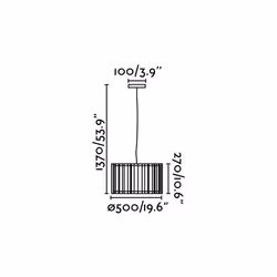 Faro 29313 éclairage en suspension E27 100 W Noir