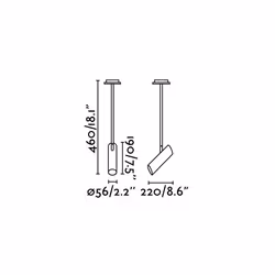 Faro 29877, Blanc, Acier, IP20, I, 1 ampoule(s), GU10