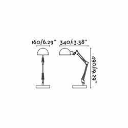 Faro 51909 lampe de table E14 11 W Noir