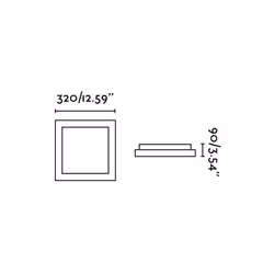 Faro 62969 éclairage de plafond Blanc E27