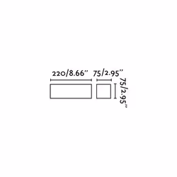 Faro 63174 éclairage mural Blanc G9 40 W