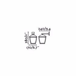 Faro 74998 éclairage extérieur Éclairage mural extérieur E27 11 W