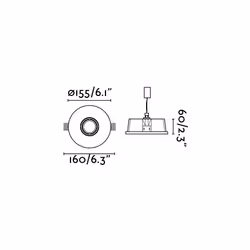 Faro 63286 éclairage de plafond Blanc