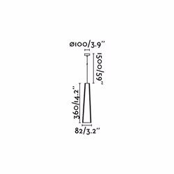 Faro 64172 éclairage en suspension 6 W LED Noir, Or