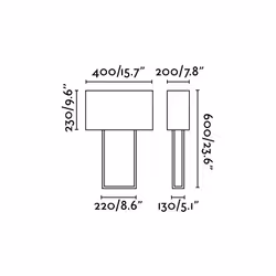 Faro 29984 lampe de table E27 20 W Blanc
