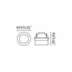 Faro 42919 éclairage de plafond Blanc