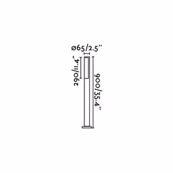 Faro 75523 éclairage extérieur Piedestal extérieur/Lampadaire 8 W
