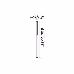 Faro 75524 éclairage extérieur Piedestal extérieur/Lampadaire 16 W