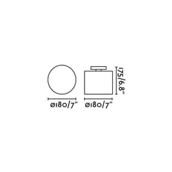 Faro 65137 éclairage de plafond Blanc E27