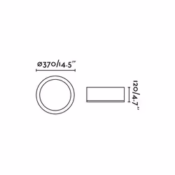Faro 63399 éclairage de plafond Aluminium