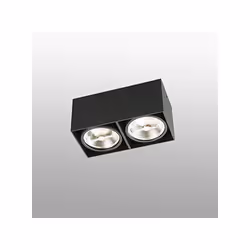 Faro 63277, 2 ampoule(s), G53, IP20, Noir