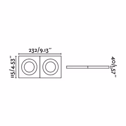 Faro 43403 éclairage de plafond Blanc GU10