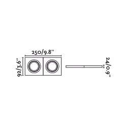 Faro 43397 éclairage de plafond Blanc GU10