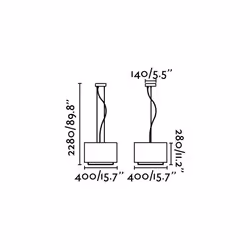 Faro 29988 éclairage en suspension E27 20 W Blanc