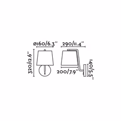 Faro 29326 éclairage mural Blanc E27 20 W