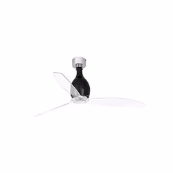 Faro 32026, Ventilateur à lame domestique, Noir, Transparent, Plafond, 128 cm, IP20, I
