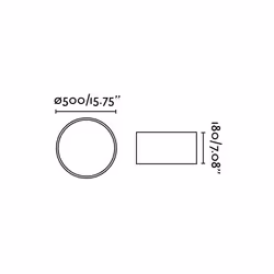 Faro 68317 éclairage de plafond Blanc E27
