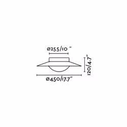 Faro SIDE, LED, Ampoule(s) non remplaçable(s), 3000 K, 1600 lm, IP20, Noir, Or