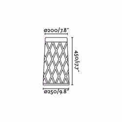 Faro 72312 éclairage extérieur Piedestal extérieur/Lampadaire 10 W