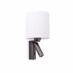 Faro ROB, Surface, 1 ampoule(s), Ampoule(s) non remplaçable(s), 3000 K, IP20, Bronze, Blanc