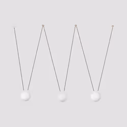 Faro 28375-3L, Blanc, Verre, Métal, IP20, I, 3 ampoule(s), E27