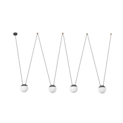 Faro 28376-4L éclairage en suspension E27 20 W Gris