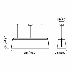 Faro 29849 éclairage en suspension Support flexible E27 Noir - Vue supplémentaire 2