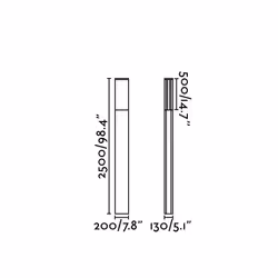 Faro 74444E éclairage extérieur Piedestal extérieur/Lampadaire 7 W
