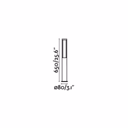 Faro 75605 éclairage extérieur Piedestal extérieur/Lampadaire 12 W