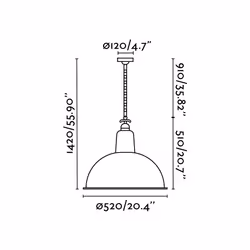 Faro 62801 éclairage en suspension E27 15 W Vert
