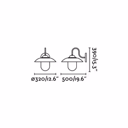 Faro 62810 éclairage extérieur Éclairage mural extérieur E27 15 W