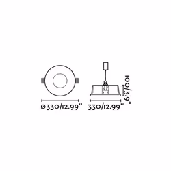 Faro 2101001, 90 ampoule(s), 5 K, 100-240 V, Blanc