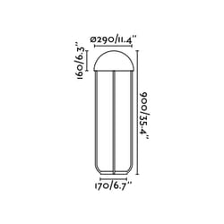 Faro 24521 éclairage au sol 6 W Noir
