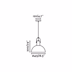 Faro 68564 éclairage en suspension E27 15 W LED Blanc