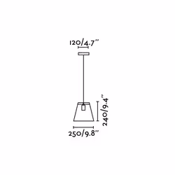 Faro 65082 éclairage en suspension E27 15 W LED Noir