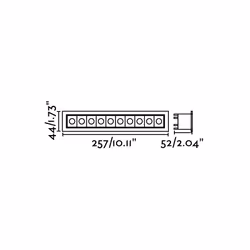 Faro 43703, 10 ampoule(s), LED, 2100 lm, IP20, Noir