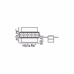 Faro 43706 éclairage de plafond Noir LED A