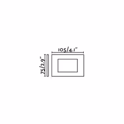 Faro 70163, Éclairage mural extérieur, Aluminium, IP65, I, LED, 5 W