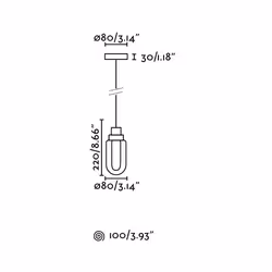Faro 40078 éclairage en suspension 3 W LED