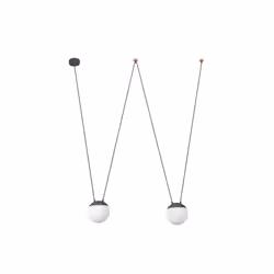 Faro 28210-2L, Gris, Polycarbonate (PC), Bois, IP20, I, 2 ampoule(s), E27