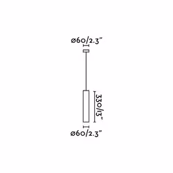 Faro 43754 éclairage en suspension GU10 8 W LED Blanc