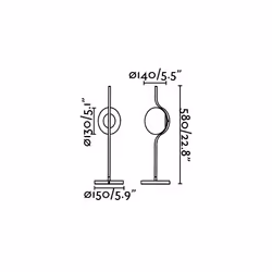 Faro 29692D lampe de table 6 W LED