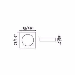 Faro 43410 éclairage de plafond Noir GU10