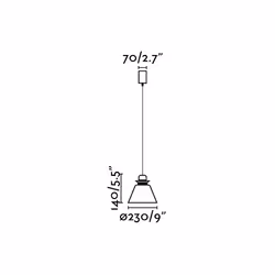 Faro 64500 éclairage en suspension E27 15 W LED Beige
