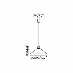 Faro 64501 éclairage en suspension E27 15 W Beige