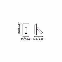 Faro 62117, Surface, 3000 K, IP20, Blanc